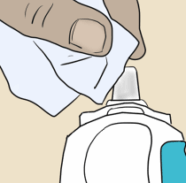 cleaning nasal spray graphic