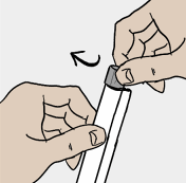 close sample tube graphic