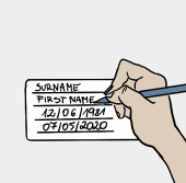 fill out label graphic