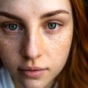 girl with freckles