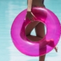 person holding pool ring