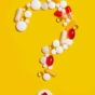 pills shaped like question mark