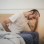 man suffering with headache