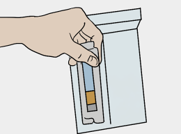 Place contents into box and seal