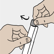 Close sample tube