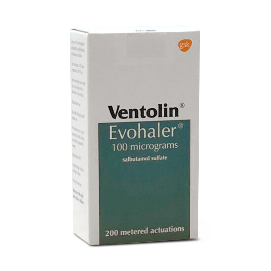 Ventolin evohaler produced by GSK