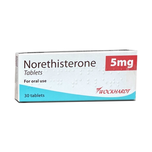 Norethisterone 5mg 30 tablets Wockhardt