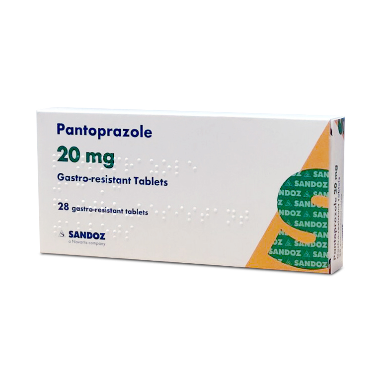 Pantoprazole 20mg Sandoz 28 tablets