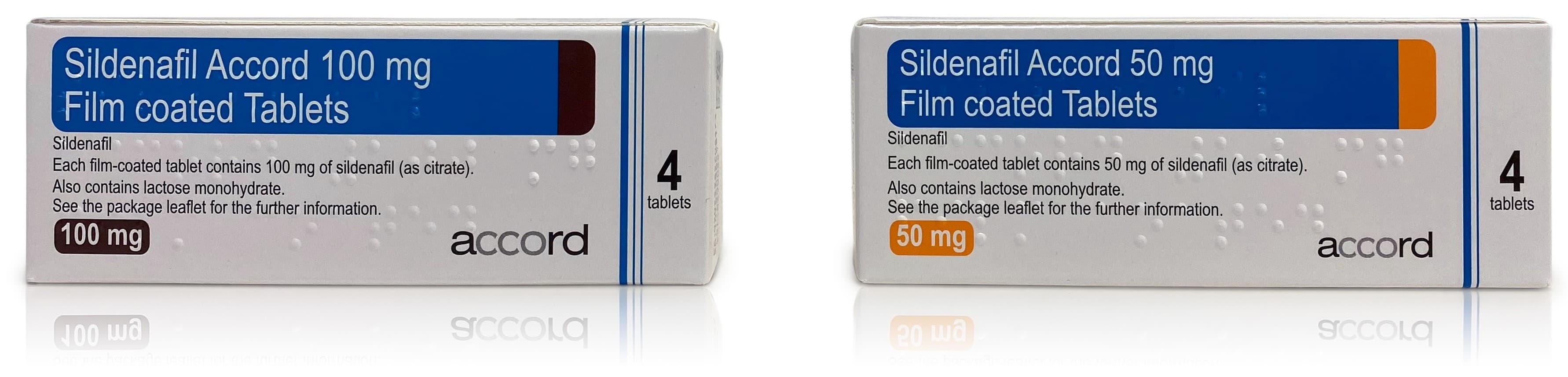 Sildenafil 100mg tablets and sildenafil 50mg tablets